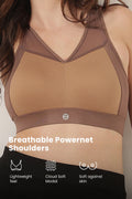 Sculpt & Lift Powermesh Bra - Brown