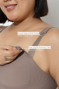 Sculpt & Lift Powermesh Nursing Bra - Chrome