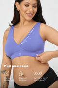 247 (Upgraded) Royal Blue Modal Padded Maternity Feeding Bra