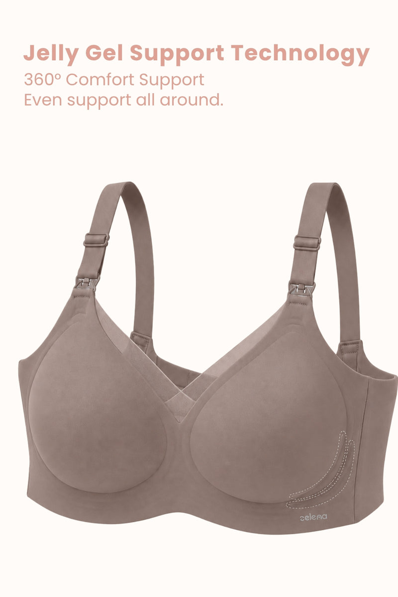 Sculpt & Lift Powermesh Nursing Bra - Chrome