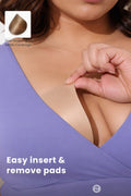 247 (Upgraded) Royal Blue Modal Padded Maternity Feeding Bra