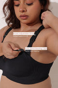 Sculpt & Lift Powermesh Nursing Bra - Onyx