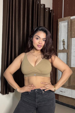 247 Extra Support Cotton Feeding Bra with Adjuster - Skin