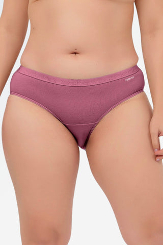 Cotton Mid-Rise Hipster - Blush