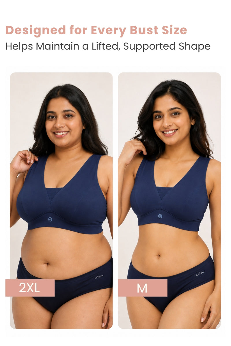 Natural Shape Modal Bra - Navy