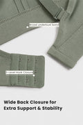 Sculpt & Lift Powermesh Bra - Sage Green
