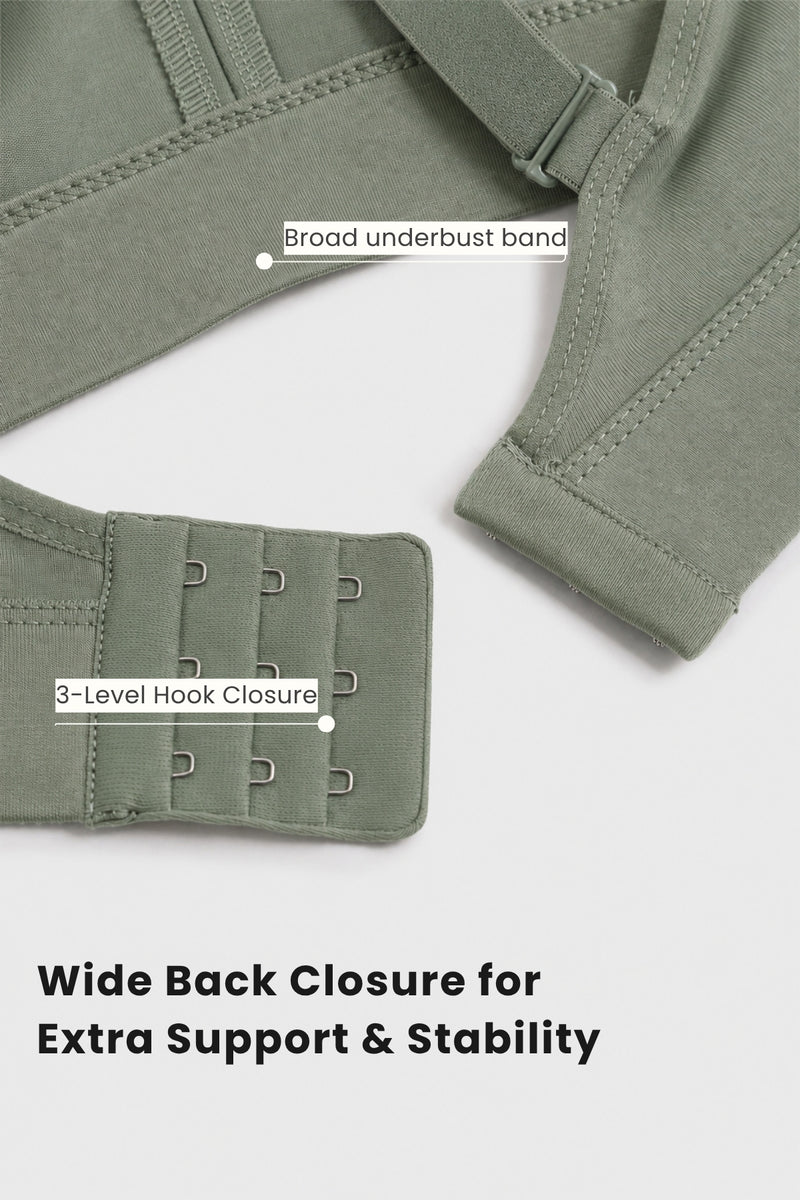 Sculpt & Lift Powermesh Bra - Sage Green
