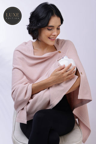Amara Nursing Cover - Blush Pink - House Of Zelena™