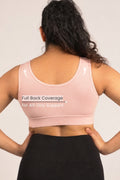 EasyMove non-padded Cotton Yoga Bra - Salmon