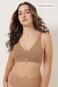 247 Extra Support Cotton Feeding Bra with Adjuster - Honey