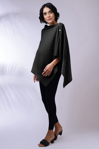 Amara Nursing Cover - Black | Maternity Collection