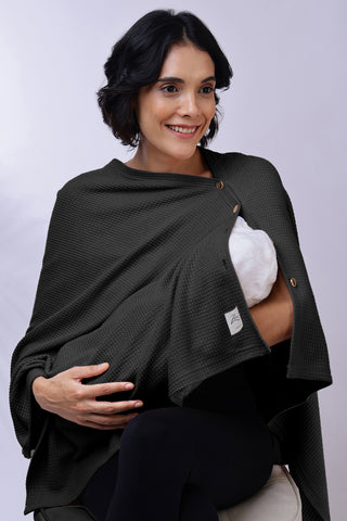Amara Nursing Cover - Black for Pregnancy