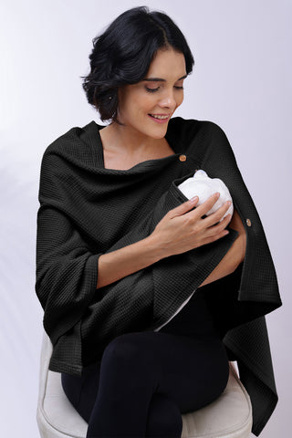 Amara Nursing Cover - Black