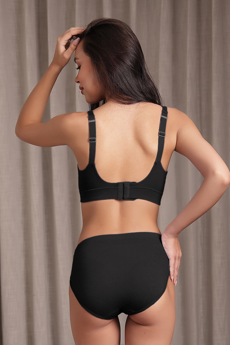 Close-up of bra strap adjuster; hardware secures the straps for reliable support throughout wear.