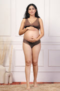 247 (Upgraded) Brown Modal Padded Maternity Feeding Bra