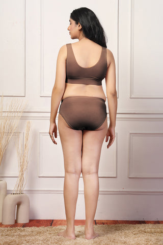 247 Brown Padded Maternity Feeding Bra