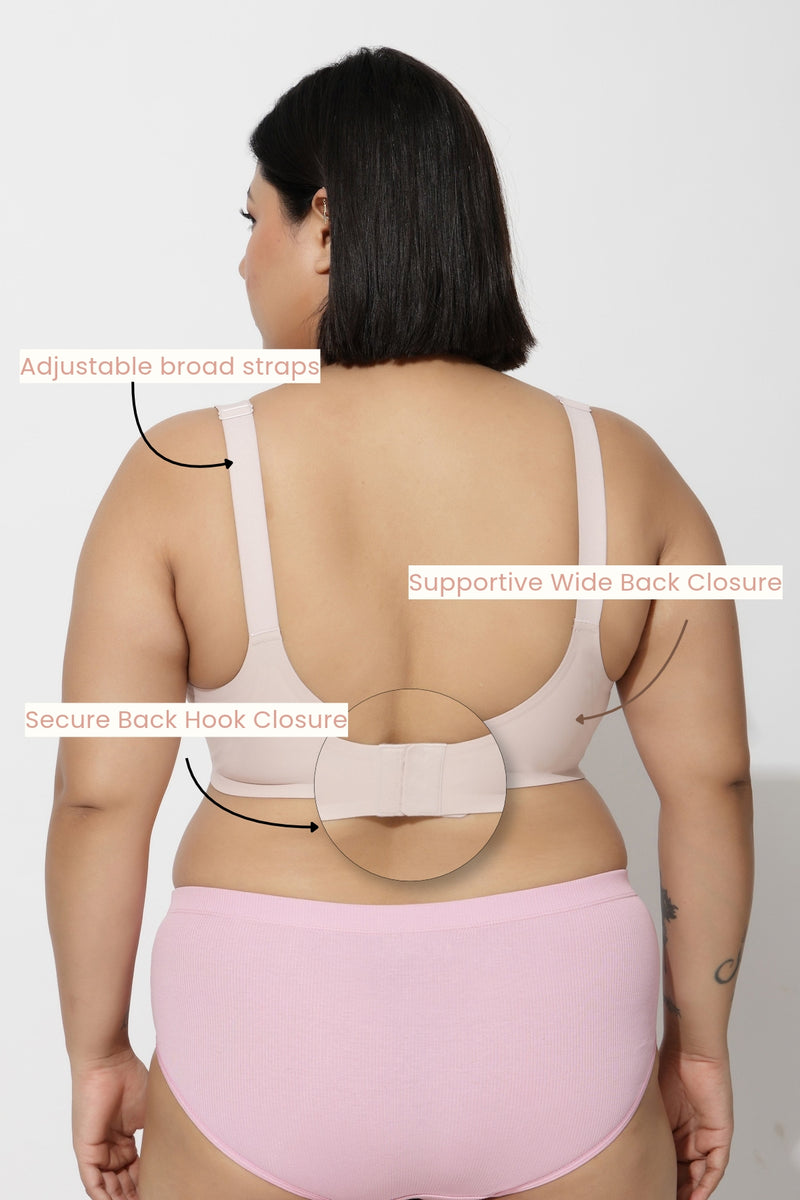 Sculpt & Lift Scallop Nursing Bra - Blush