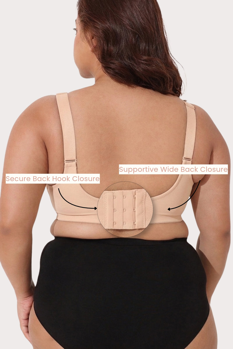 Sculpt & Lift Powermesh Nursing Bra - Champagne
