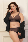 247 Extra Support Cotton Feeding Bra with Adjuster - Brown