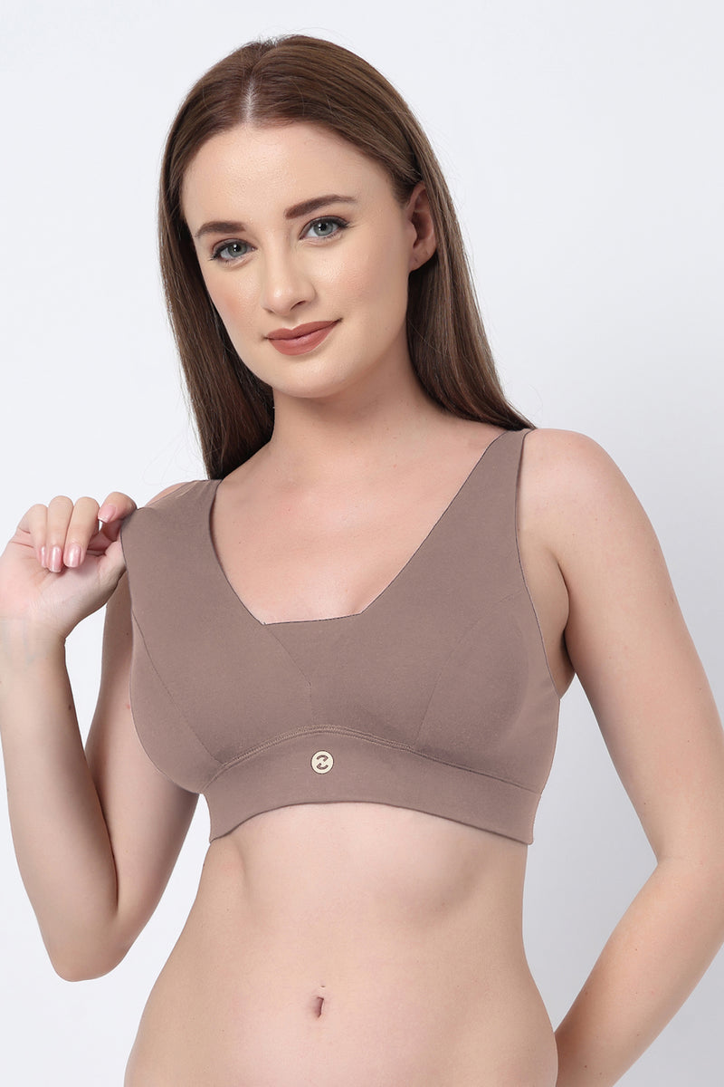Fixed Padded Modal Maternity Bra with Support - Coco