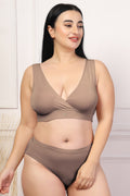 247 (Upgraded) Light Coco Modal Padded Maternity Feeding Bra