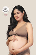 247 (Upgraded) Light Coco Modal Padded Maternity Feeding Bra