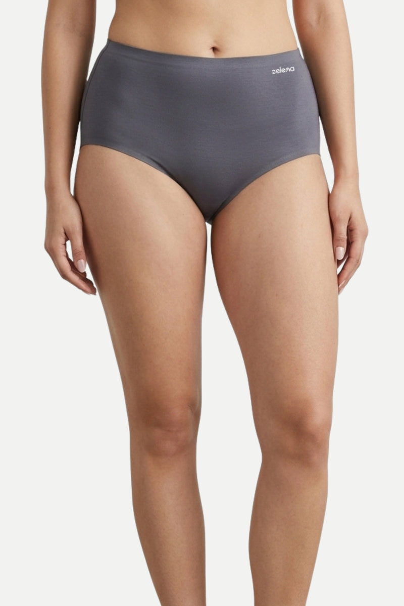 The Invisible Panty (Cotton | High Rise | Dark Grey)