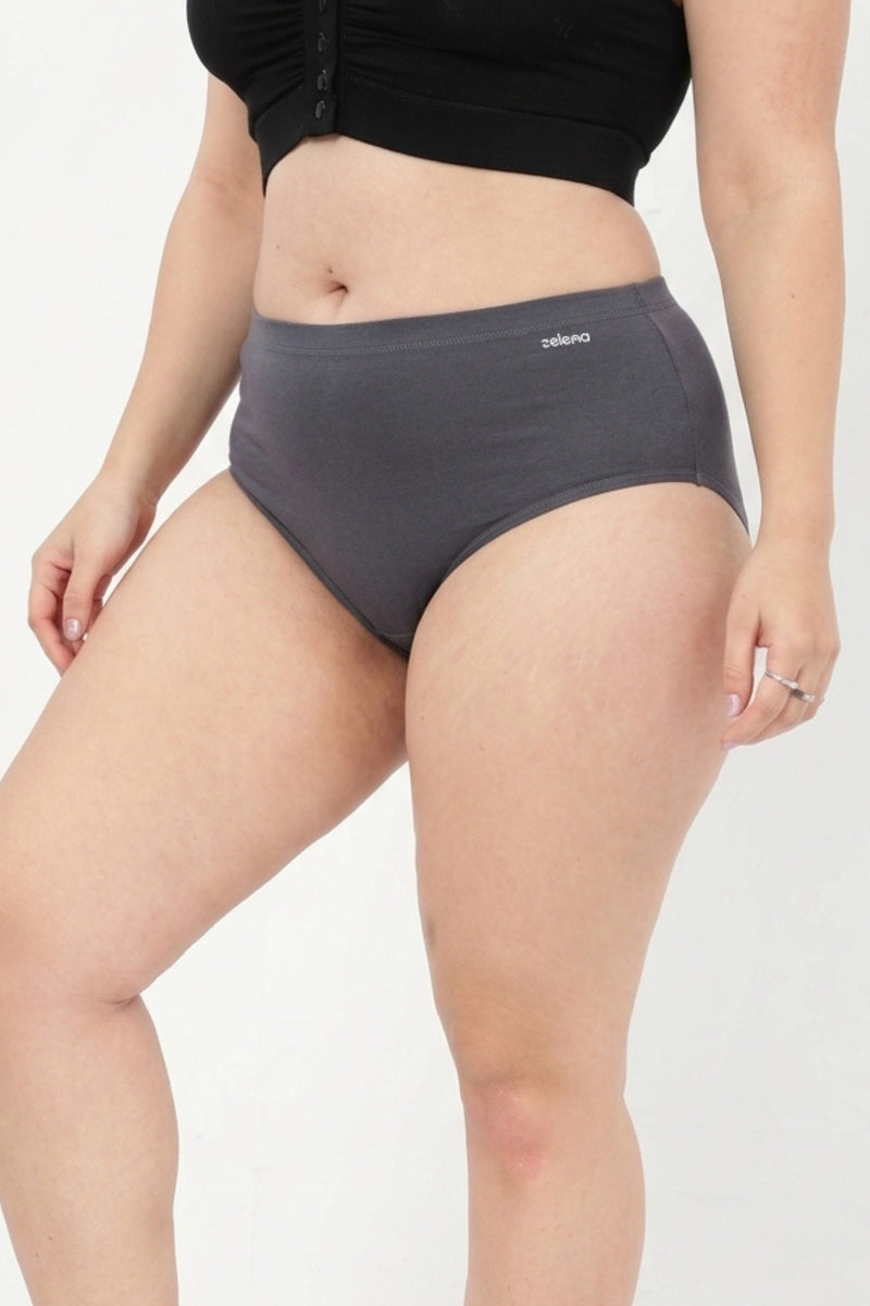 The Invisible Panty (Cotton | High Rise | Dark Grey)