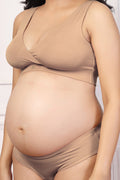 247 (Upgraded) Dark Skin Modal Padded Maternity Feeding Bra