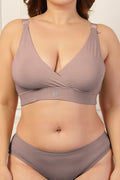 247 Extra Support Cotton Feeding Bra with Adjuster - Dark Skin