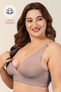 247 Extra Support Cotton Feeding Bra with Adjuster - Dark Skin