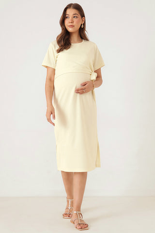 Mario Rib Zipless Feeding Dress - Ivory