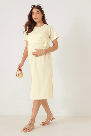 Mario Rib Zipless Feeding Dress - Ivory