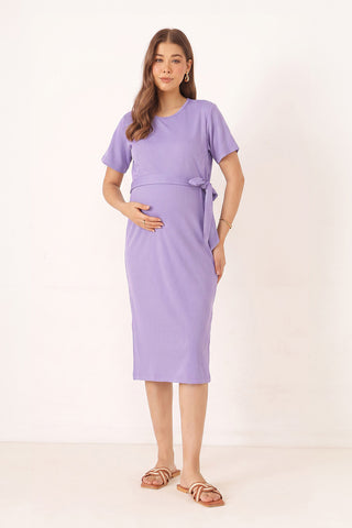 Mario Rib Zipless Feeding Dress - Purple