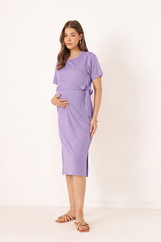 Mario Rib Zipless Feeding Dress - Purple