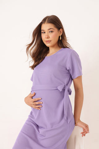 Mario Rib Zipless Feeding Dress - Purple