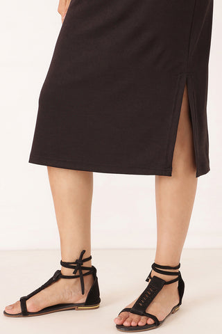 Mario Rib Zipless Feeding Dress - Black