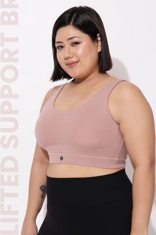 Sculpt & Lift Cotton Sports Bra - Hazel