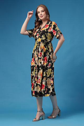 House of Zelena All Over Printed Zipless Feeding Shirt Dress - Trusted by Mothers for Quality