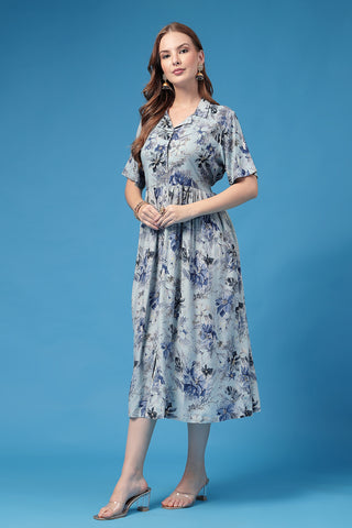 House of Zelena All Over Printed Zipless Feeding Shirt Dress - Trusted by Mothers for Quality