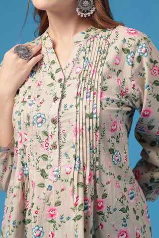 Light Pink Top; pleated design accommodates body changes during pregnancy and nursing.