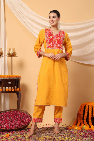 Sunshine Patola Elegance Festive Maternity Feeding Suit Set