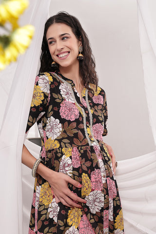 House of Zelena Mehr – The Festive Zipless Feeding Lapel Dress- Dark Wine - Trusted by Mothers for Quality