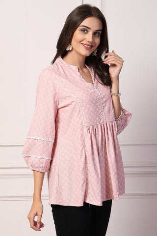 Blush Pink Maternity Feeding Top