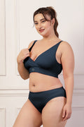 247 Extra Support Cotton Feeding Bra with Adjuster - Navy Blue