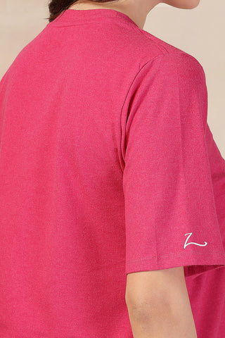 Fuchsia Zipless Feeding Maternity Top