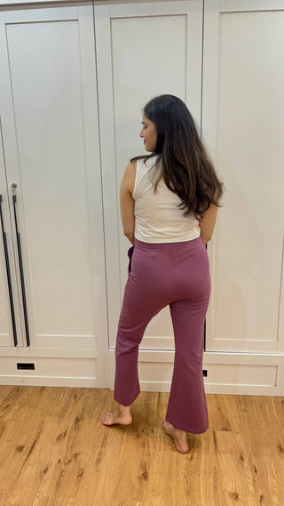 Rosewood Maternity Pants; full waistband offers abdomen support.