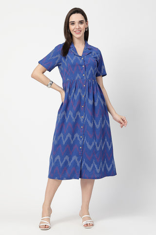 https://houseofzelena.com/collections/maternity-dresses/products/ikat-print-zipless-feeding-dress-navy-blue