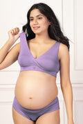 247 (Upgraded) Lavender Modal Padded Maternity Feeding Bra