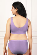247 (Upgraded) Lavender Modal Padded Maternity Feeding Bra